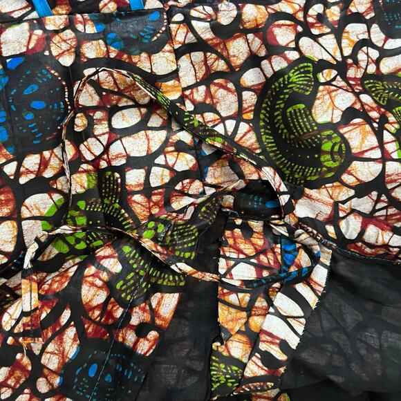 Structured Peplum Ankara Two Piece Set Plus Size 3X - Picture 10 of 14